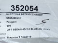 POISTKOVÁ SKRINKA PEUGEOT 508 I (8D_) 2010 - 2018 9665492680