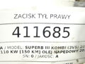 BRZDOVÝ STRMEŇ ZADNÝ PRAVÝ SKODA SUPERB III KOMBI (3V5) 2015 - 2022