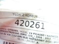 PIEST S OJNICOU CITROEN C4 PICASSO I (MPV) (UD_) 2006 - 2015 9HR