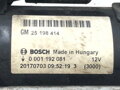 ŠTARTÉR OPEL ASTRA J SEDAN 2012 - 2022 0001192081