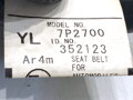 BEZPEČNOSTNÝ PÁS ĽAVÝ ZADNÝ TOYOTA YARIS (_P13_) 2010 - 2022 7P2700