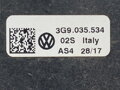 VÝSTUHA ANTÉNNY VW PASSAT B8 VARIANT (3G5, CB5) 2014 - 2022 3Q9035534