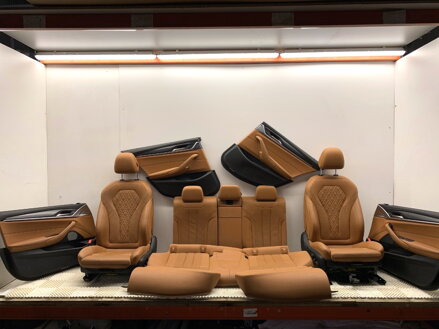 Sedadlá lavica / sedačka tapacíry sada BMW 5 (G30, F90) 2016 - 2022