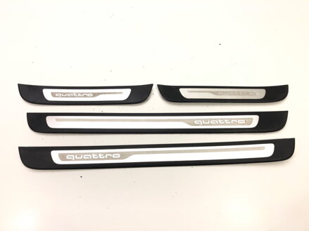 Lišty prahové kryty / nástavce sada Audi A6 C7 (4G2, 4GC) 2010 - 2018 4G9853374