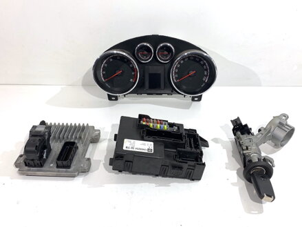 Sada štartovací spínacia skrinka počítač BSI tachometer budíky Opel Meriva B (MPV) (S10) 2010 - 2017 13469254 12659379