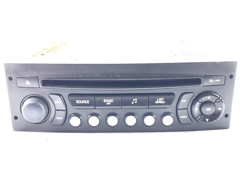 Rádio Peugeot 207 (WA_, WC_) 2006 - 2015 96643697XT