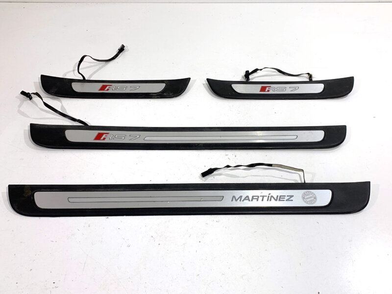 Lišty kryty / nástavce prahové sada Audi A7 Sportback (4GA, 4GF) 2010 - 2018 4G8947405C 4G8947423B