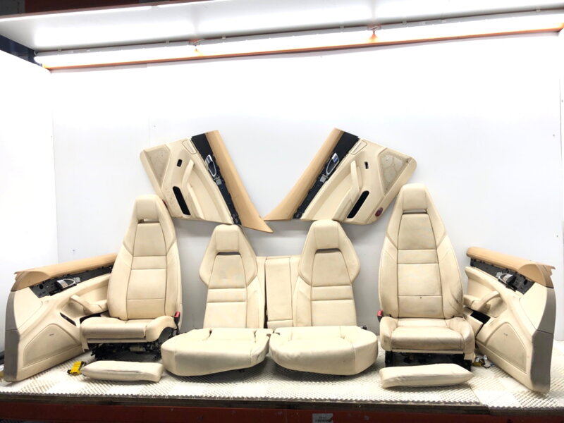 Sedadlá lavica / sedačka tapacíry sada Porsche Panamera (970) 2009 - 2017