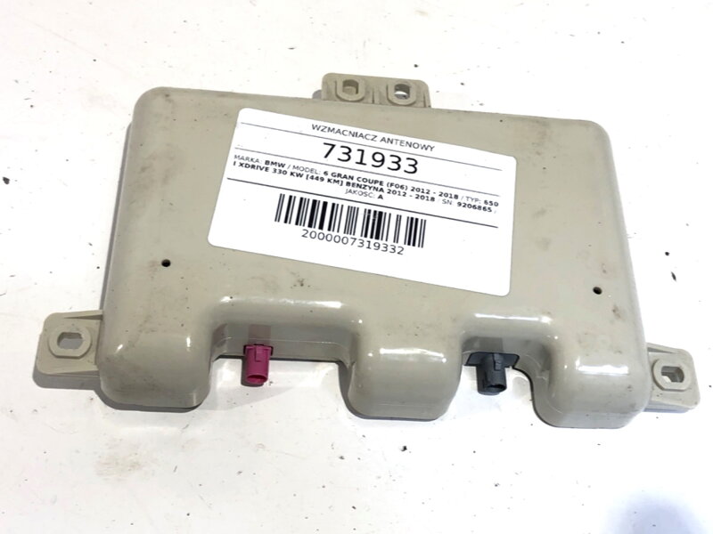Zosilňovač anténny BMW 6 Gran Coupe (F06) 2012 - 2018 9206865